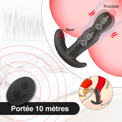 Masseur Prostatique Vibrant & Rotatif à 360° — Bonabe