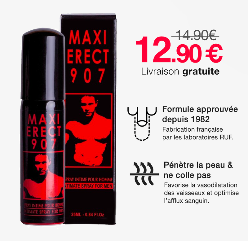 Spray Maxi Erect 907 - Érection plus forte & massive