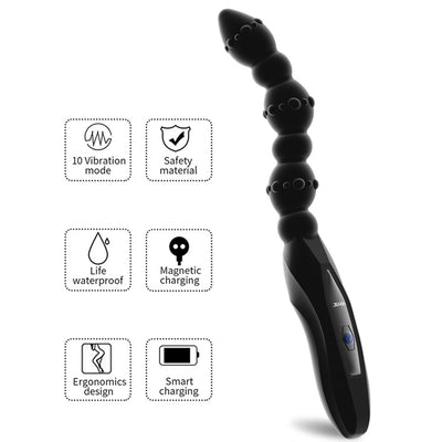 Anal Dragon Whip : Chapelet Anal 10 fréquences- Rechargeable