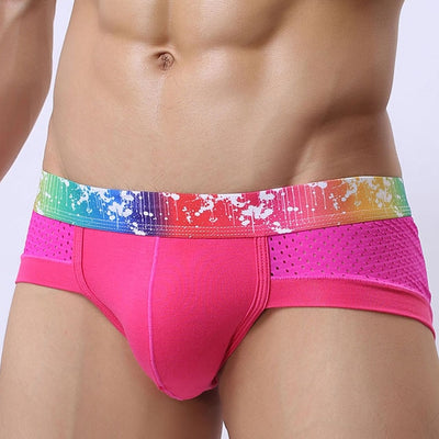Boxer Taille Basse Rainbow Rose