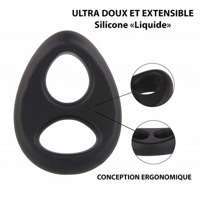 Cockring teardrop - Ultra Doux & Extensible
